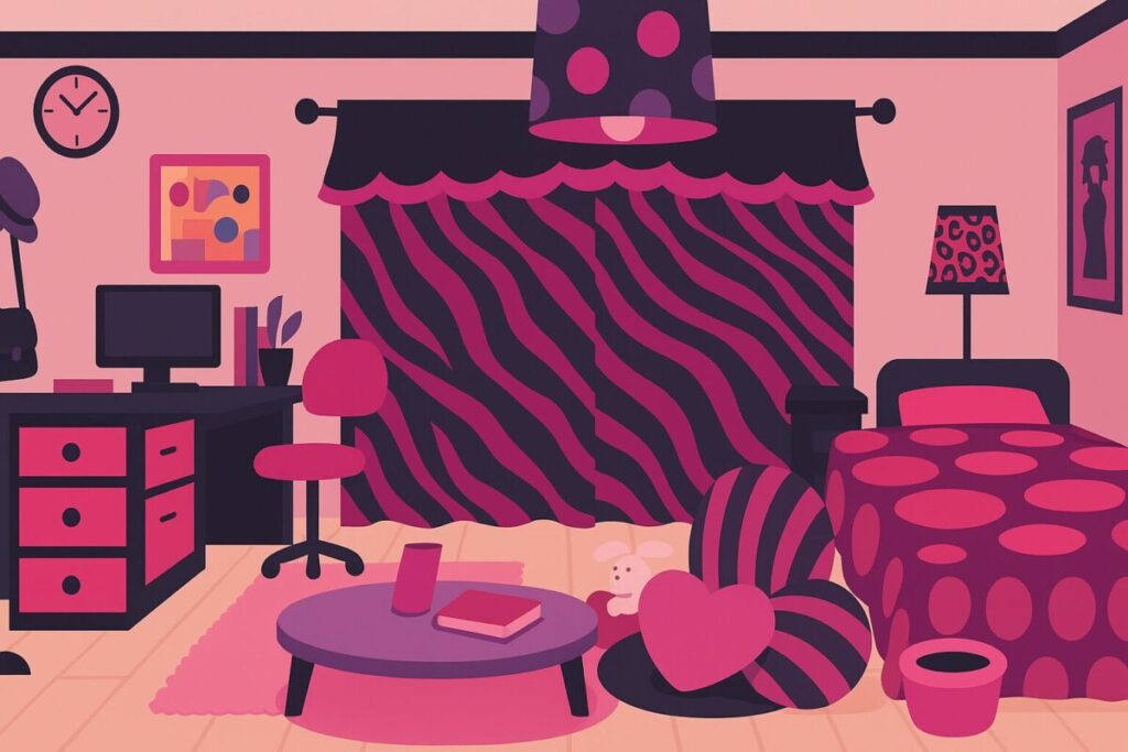 芦戸の部屋に見えるキャラの個性