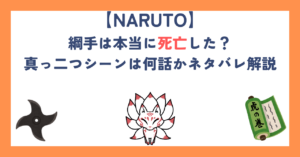 【ナルト】綱手は本当に死亡した？真っ二つシーンは何話かネタバレ解説