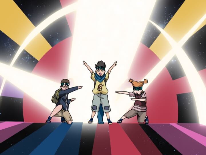 木ノ葉丸とモエギ：幼馴染（エビス班）の絆